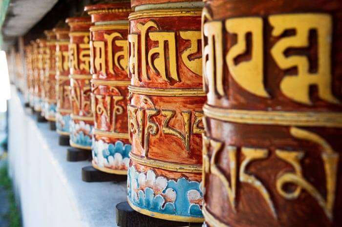 The Prayer Wheels at Zang Dhok Palri Phodang monastery, Darjeeling