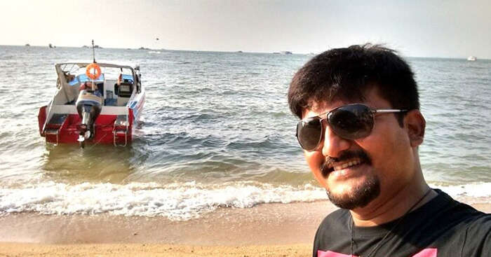 Amit enjoying on his trip to Thailand