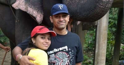 Rajeev Singh and his wife on a trip to Kerala