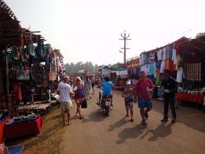 flea market in Anjuna, one of the best places to visit in North Goa