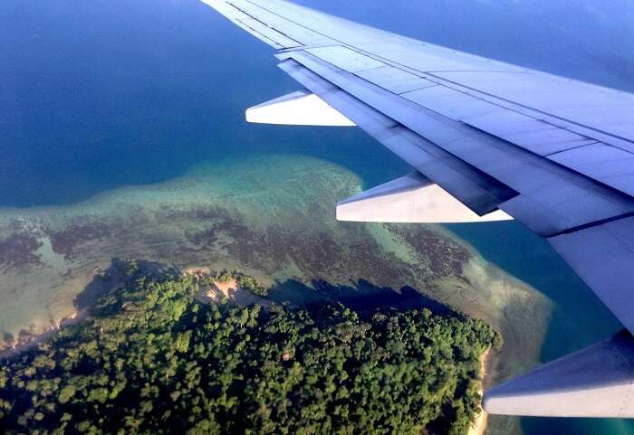 Birds eye view of Andaman islands