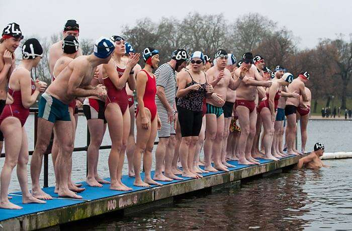 ice swimming in UK