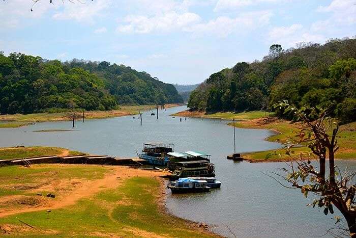 The famous tourist destination in Thekkady