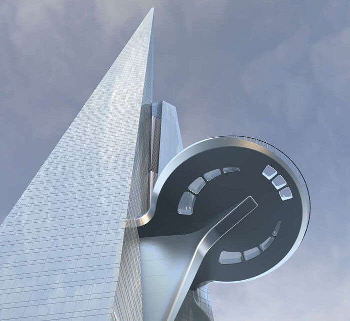 One of the three sky lobbies that will be there in the Kingdom Tower