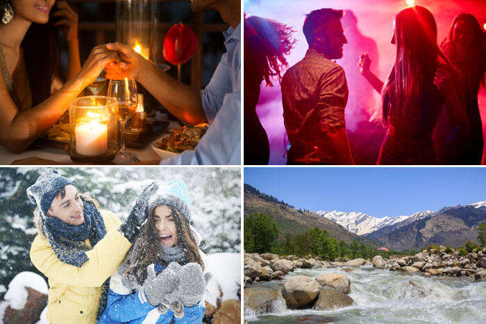 day 1 of valentine getaway with rohtang, candle light dinner and disco party
