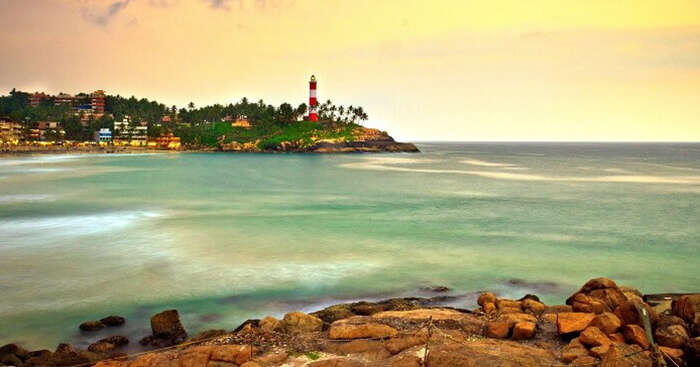 India - Kerala - Kovalam - Rocky Coast With Lighthouse - 3… | Flickr