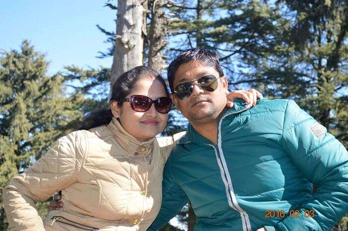 Madhumita doing sightseeing in Shimla