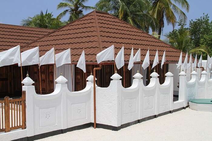 The buildings of heritage Utheemu Ganduvaru palace