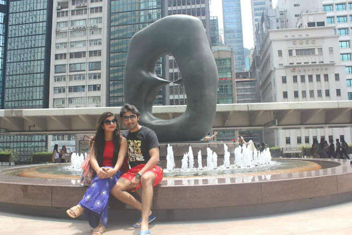 Mitul and his wife in Hong Kong