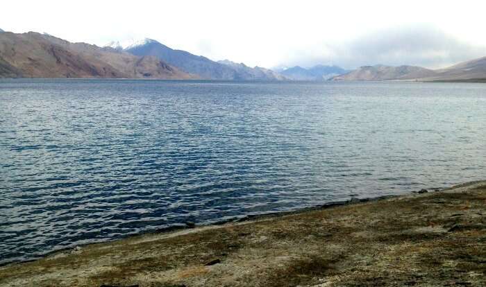 The serene Pangong Lake in Leh