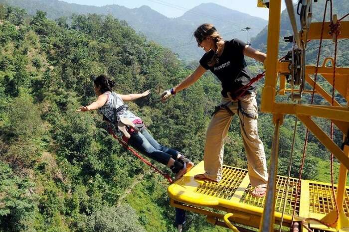 Bungee jumping in Rishikesh is one of the most sought after adventures in Rishikesh
