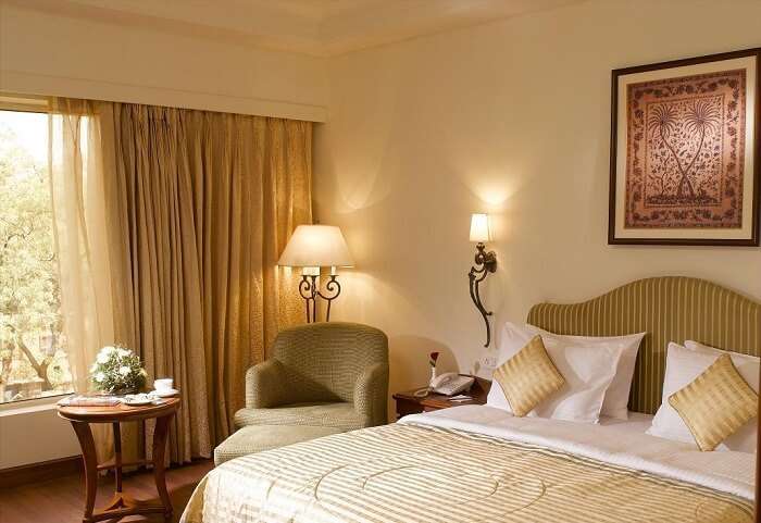 One of the luxury rooms at the Park Plaza in Jodhpur
