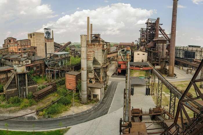 An abandoned factory in the Fortlandia area of Brazil