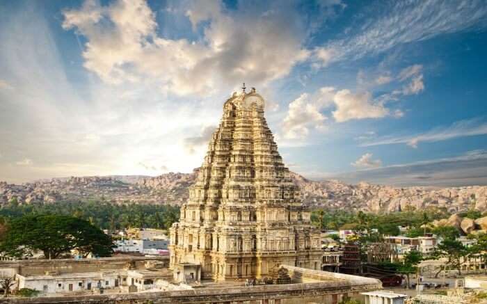 Virupaksha Temple in Hampi Karnataka is where you should spend your holidays in November