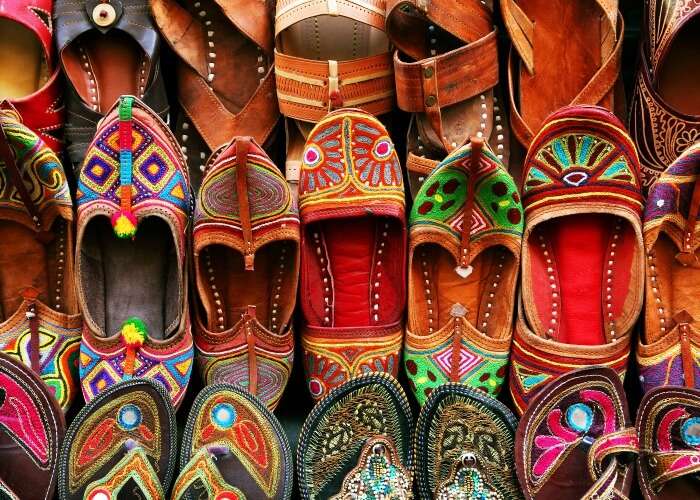 have a look at eye catching footwear in the Mochi Bazar
