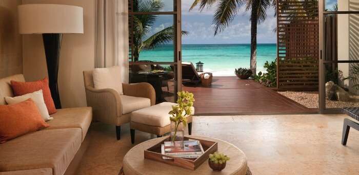 A room at the Rosewood Mayakoba