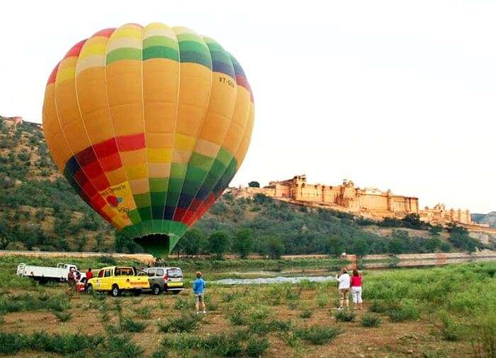 hot air balloon jaipur