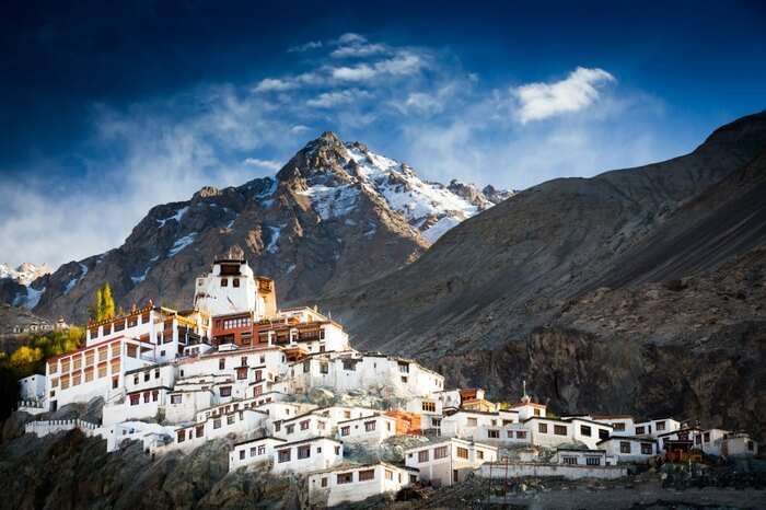 Diskit Monastery in Nubra valley in Ladakh