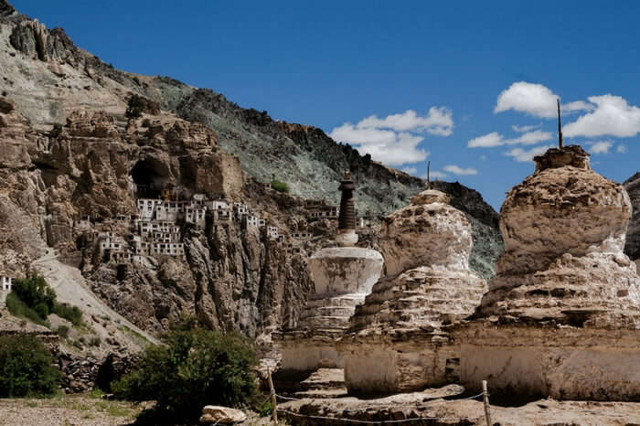 Phugtal monastery in Ladakh nestled in cliff