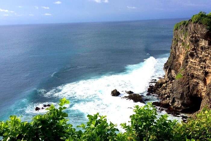 Scenic view off a ridge in Bali