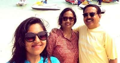 Alok with his family on a holiday in Thailand