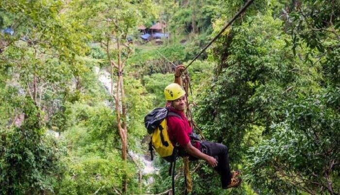 ziplining