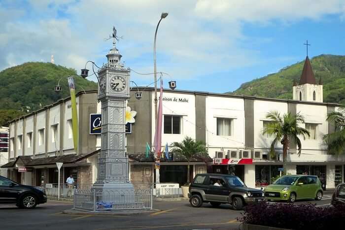 old monument in seychelles