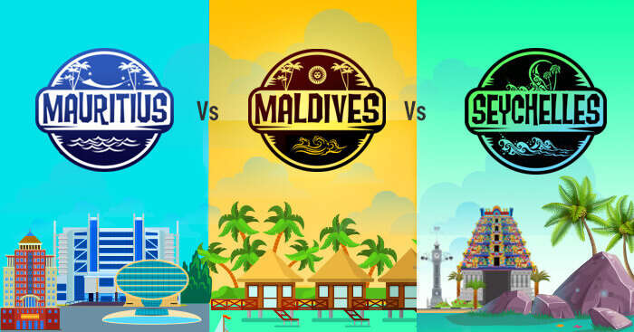 Mauritius vs Maldives vs Seychelles infographic