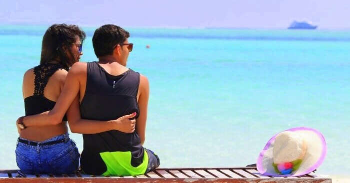 Nisarg on a honeymoon in Maldives