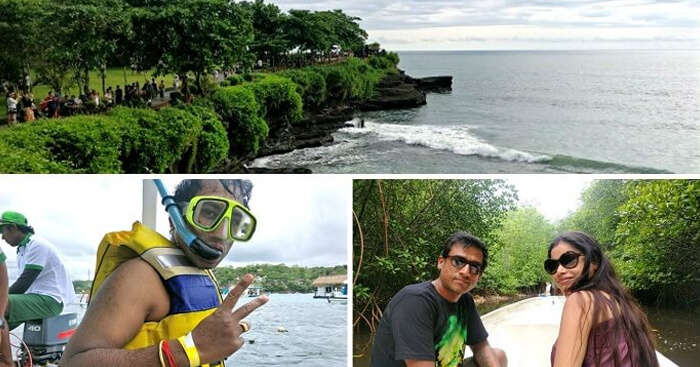 Nishant on a honeymoon trip to Bali