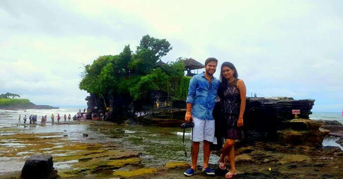Vishal on a honeymoon trip to Bali
