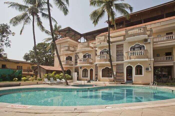 Outdoor swimming pool of The Acacia Hotel and Spa