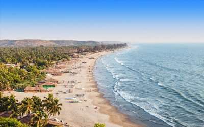 A spectacular view of beaches of Goa which is one of the best places to visit in India in June