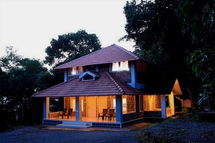 A well lit homestay in Munnar in Kerala
