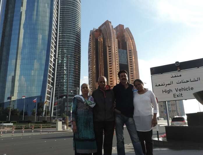Travelers in Dubai city