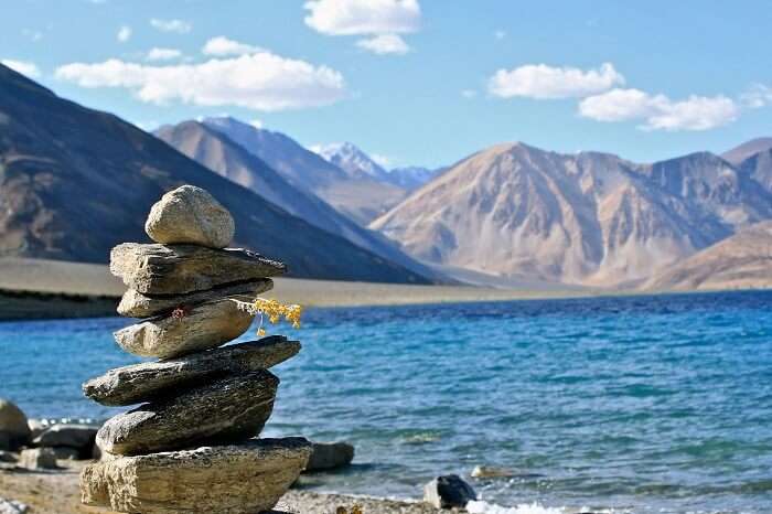 Mountains and valley in Ladakh which is one of the top places to visit in India in June