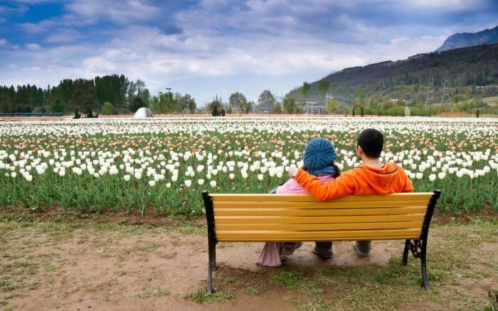 A couple in Srinagar