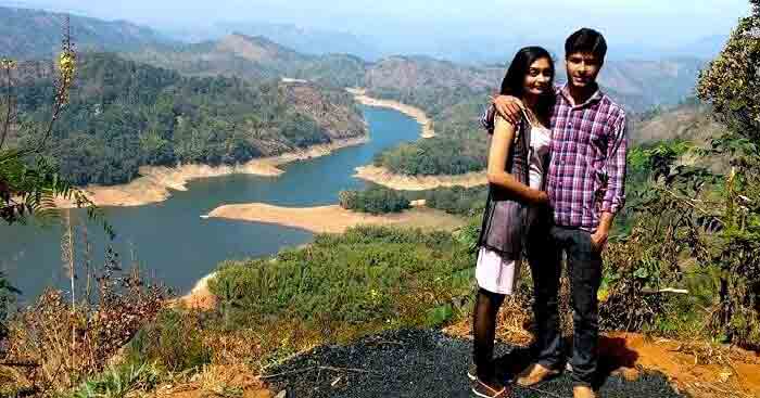 Arpan on a honeymoon trip to Kerala