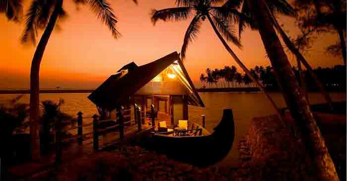 A boat in the backwaters of Alleppey