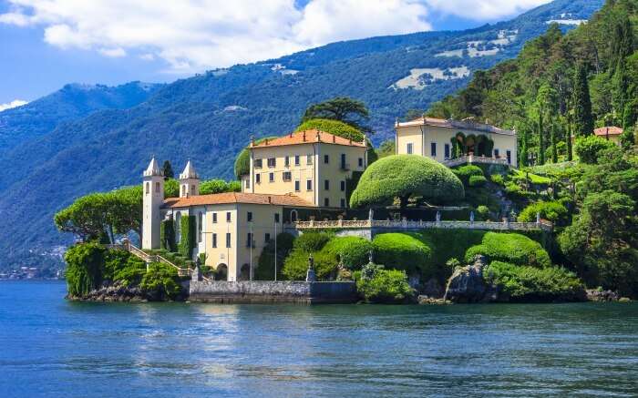 View of Lake Como in Italy 