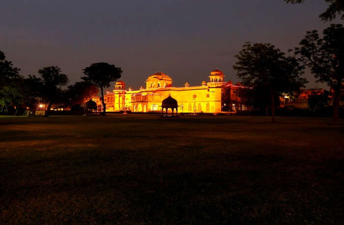 Lallgarh Palace View at night