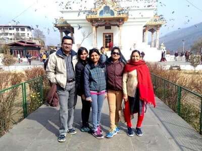 Family touring in Bhutan