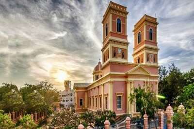 Visit the many churches is one of the blissful things to do in Pondicherry