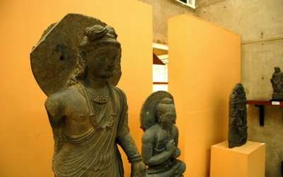 Ancient stone statues at Zonal Anthropological Museum which is one of the hidden places in Dehradun