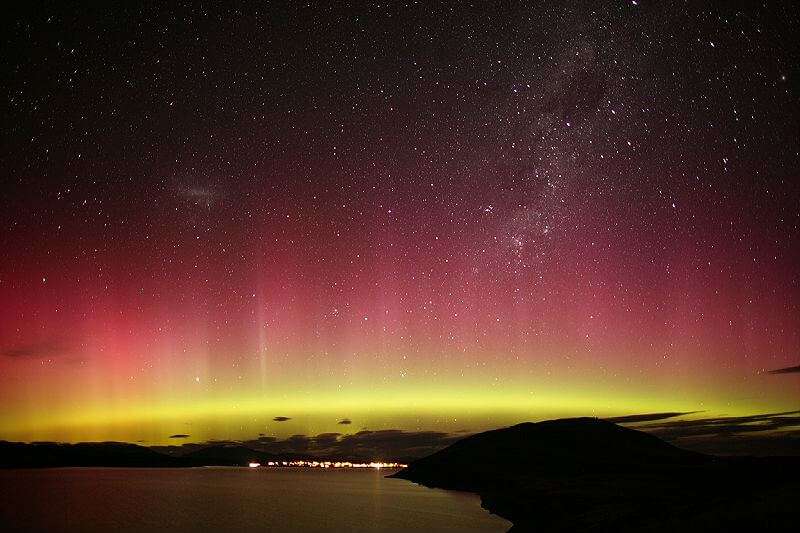 Auroa Australis over Steward Island in New Zealand