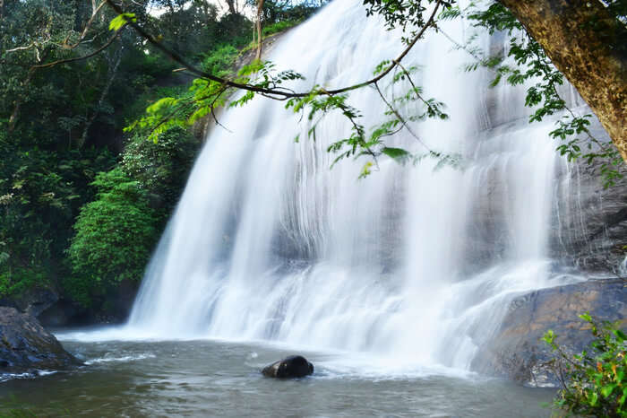Chelavara waterfall in Coorg Karnataka