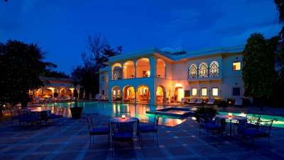 night view of Samode Palace: Best romantic place for couples in Jaipur