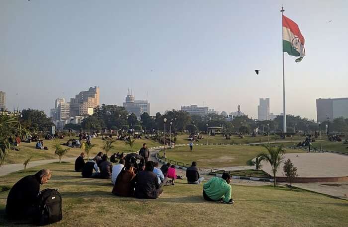 Connaught Place Park and couples