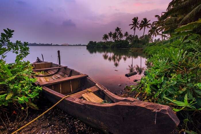 boat in monsoon