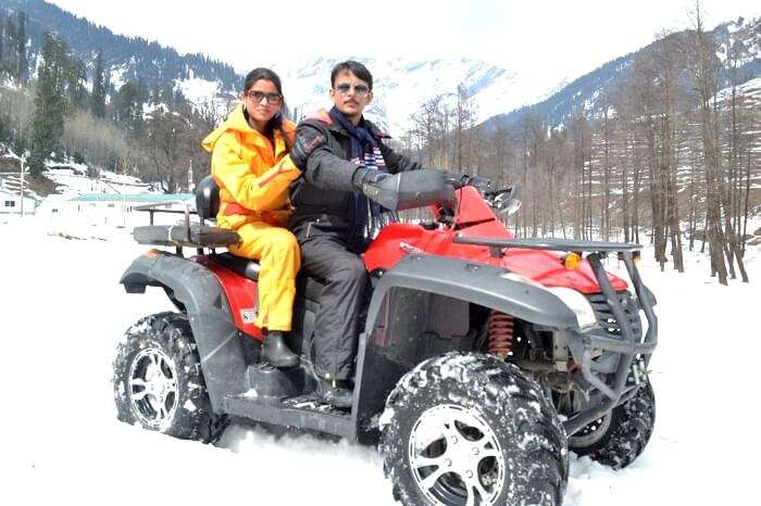 quad biking in solang valley which is one of the adventure sports in Manali